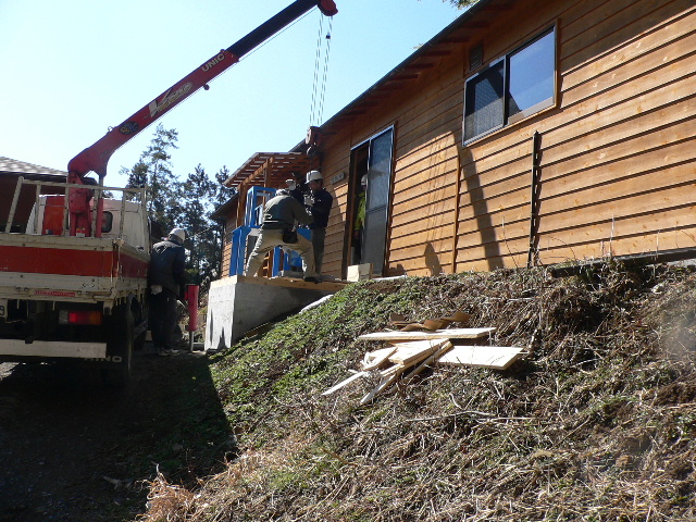 Installation du ch�teau de plomb